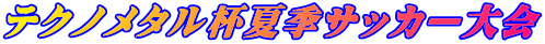 テクノメタル杯夏季サッカー大会